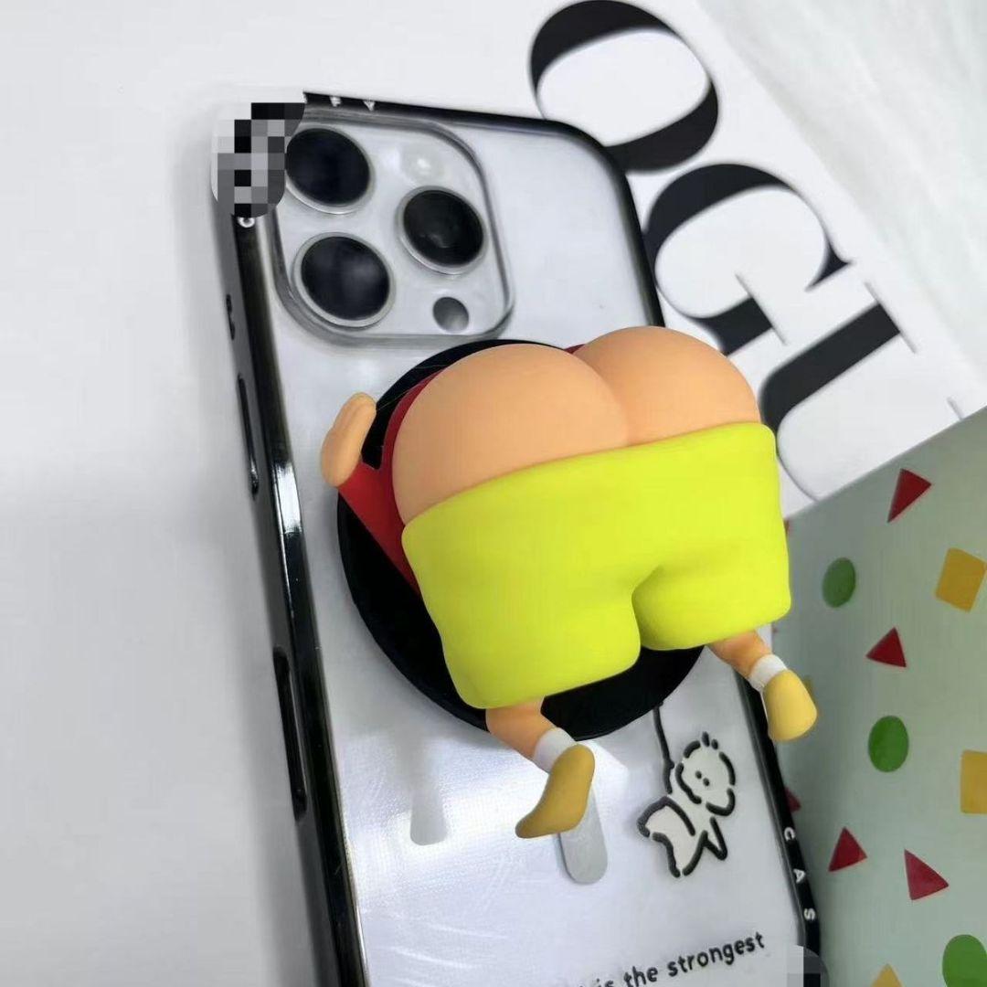クレヨンしんちゃん iPhoneケース スマホグリップ ポップソケット