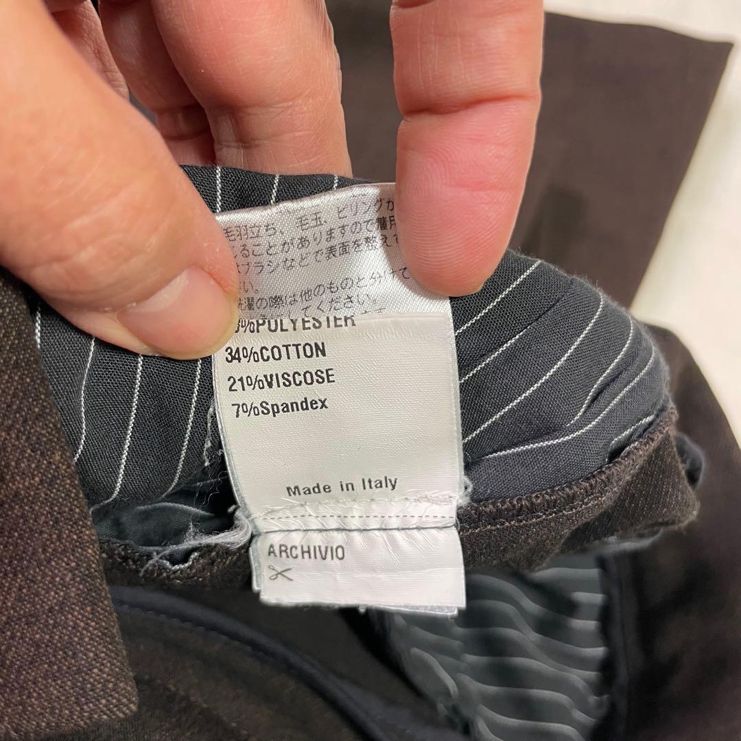 ジャブスアルキヴィオ　スラックス　ブラウン44