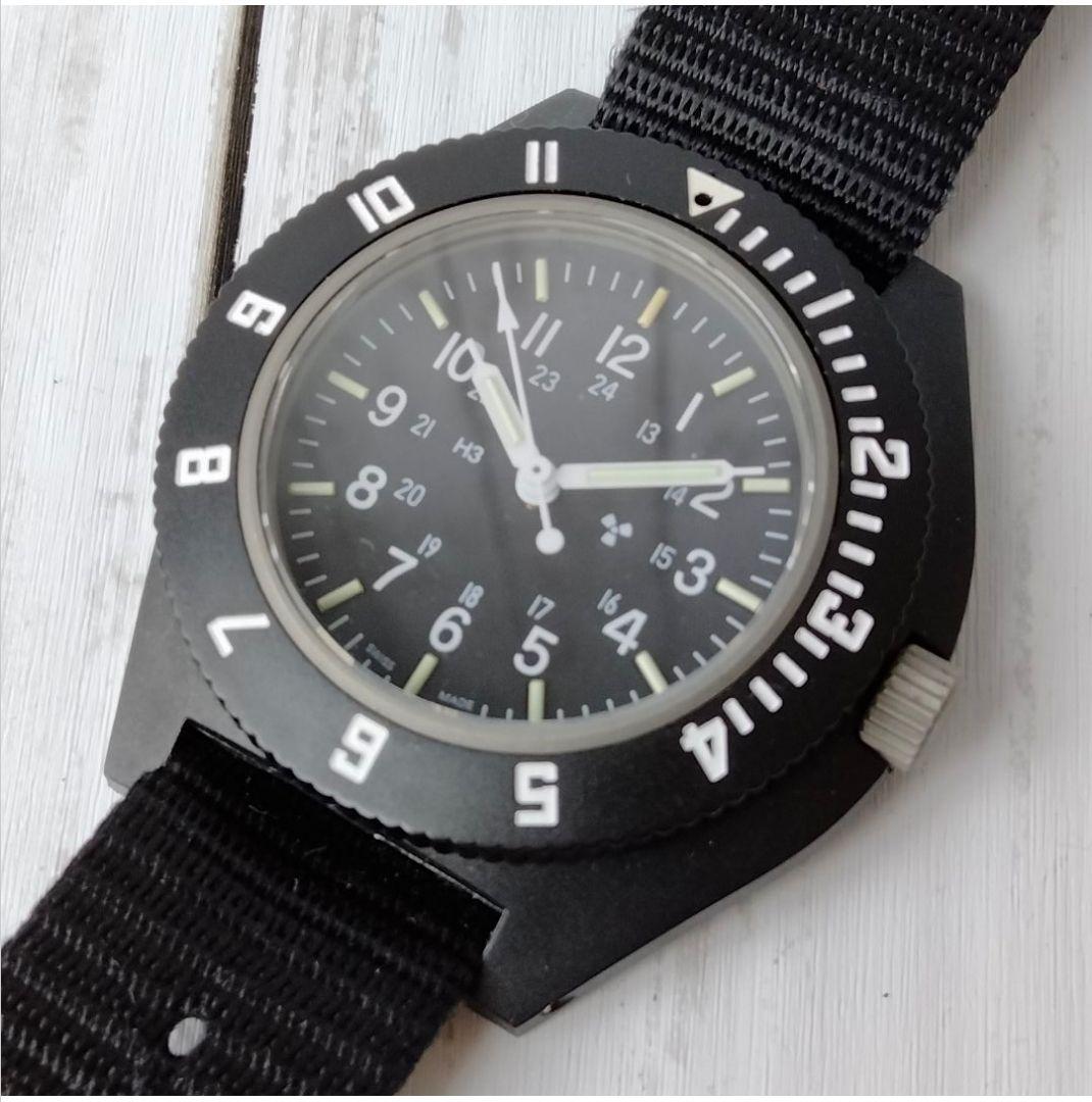 MARATHON【美品】ナビゲーター デイト パイロット　ブラック系　千場