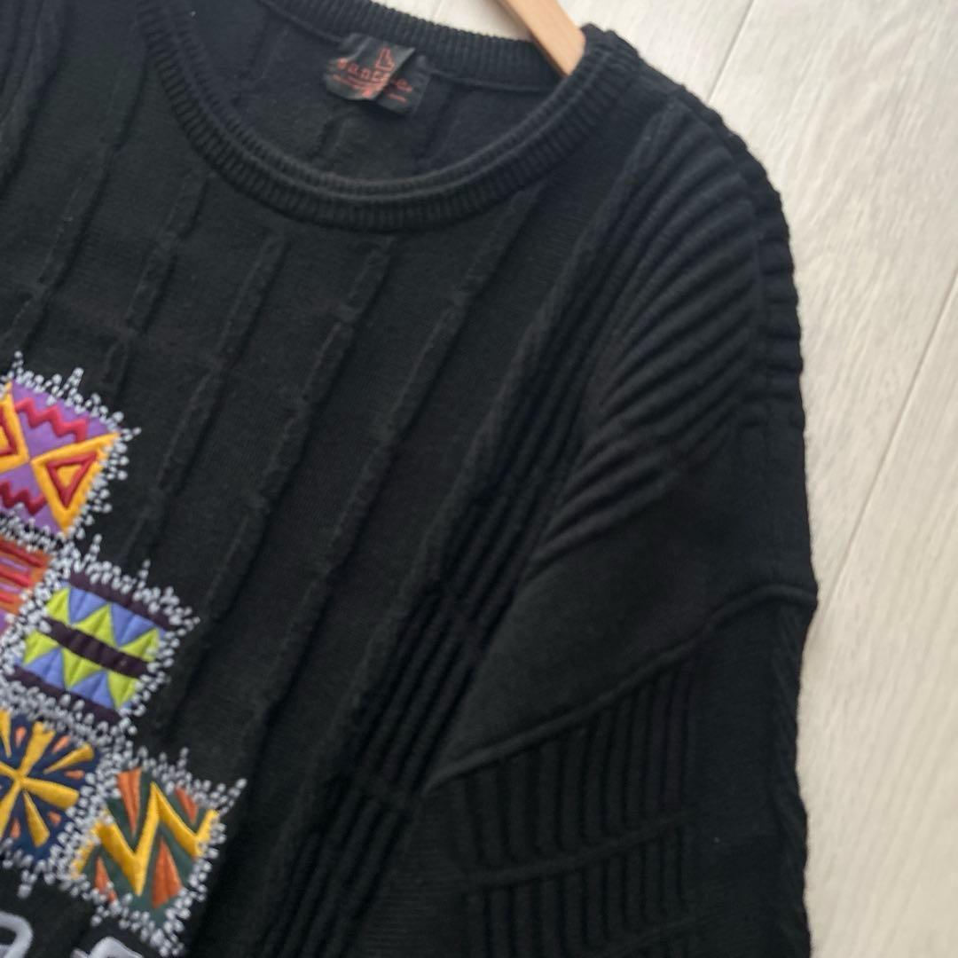 ★スーパーマン★ さん専用santa feサンタフェウール100%3Dニット刺繍