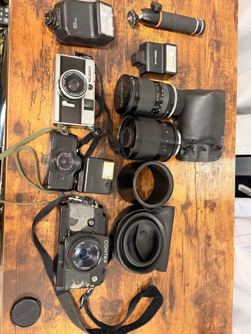 昭和レトロ フィルムカメラセット｜OLYMPUS・PENTAX・CONTAX 他