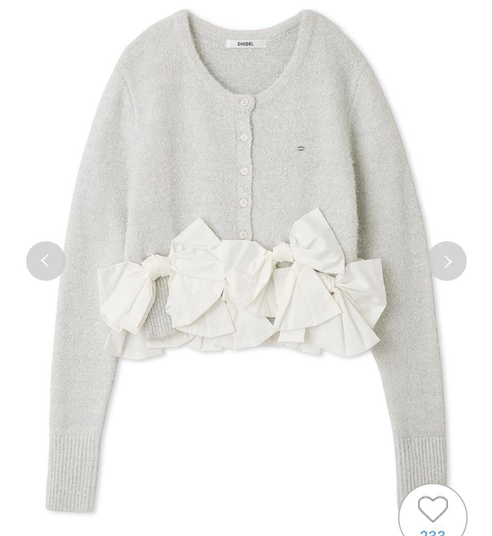snidel♡リボンモチーフカーディガン2/6に削除します