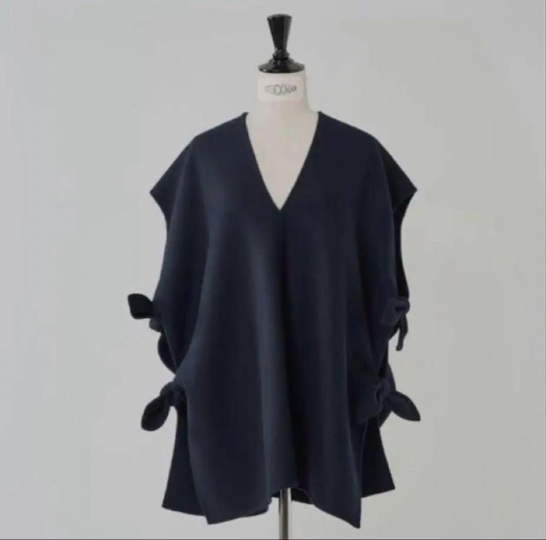 美品 Have へイヴ リボンウールリバージレ ネイビー