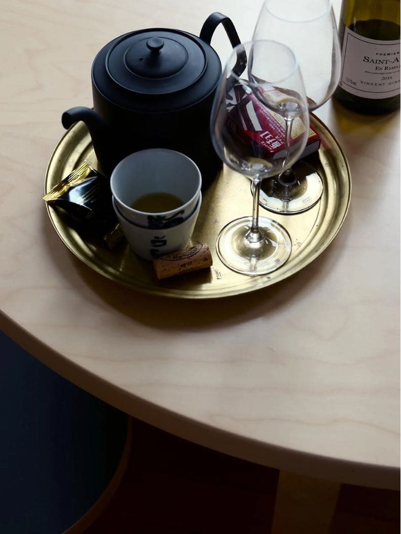 【短期間お値下げします】東屋 真鍮製アンティークトレイ 直径２９cm SCOPE