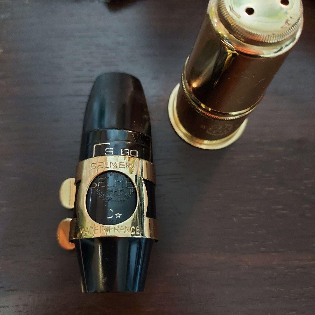 ソプラノサックス　マウスピース　セルマーS80Cワンスター　リガチャー&キャップ