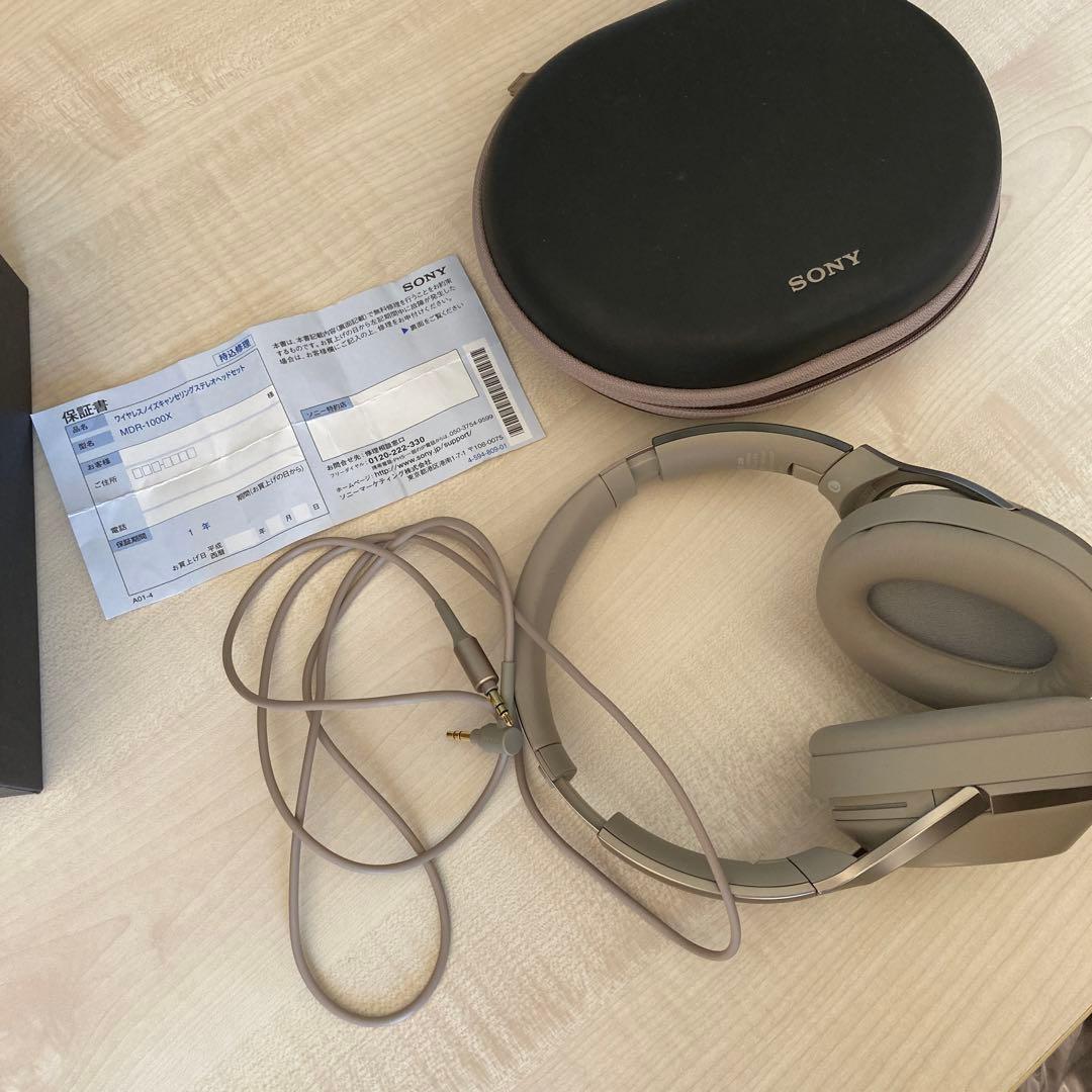 ソニー　MDR-1000X ノイズキャンセリングヘッドセット
