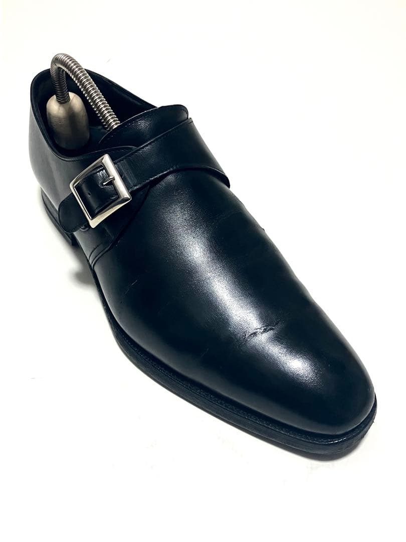 【良品】クロケット&ジョーンズ シングルモンク7 1/2E(27cm)