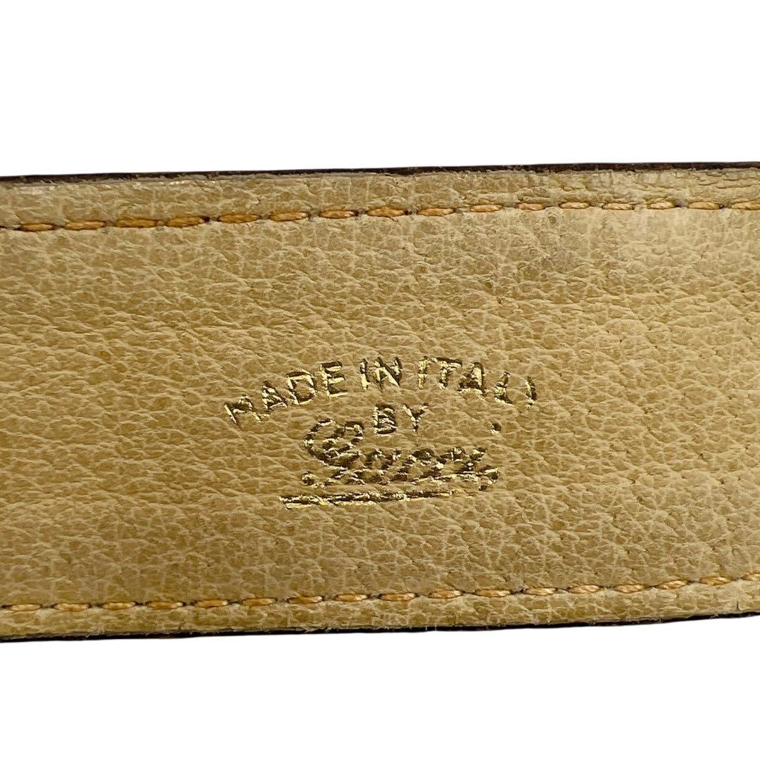 GUCCI GGキャンバス ブラウン レディース ベルト 65 7660