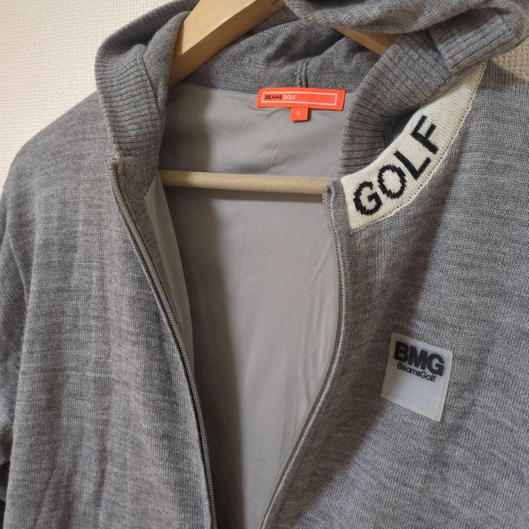 ★美品★BEAMSGOLF　BMG ニットフルジップパーカー　サイズ　L