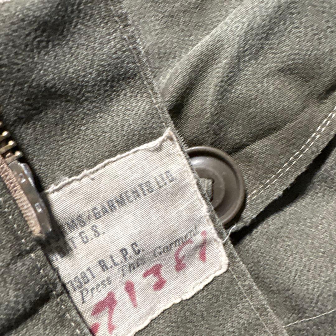 名作　ラルフローレン　コンバットジャケットミリタリー M65 ごま塩 ワッペン