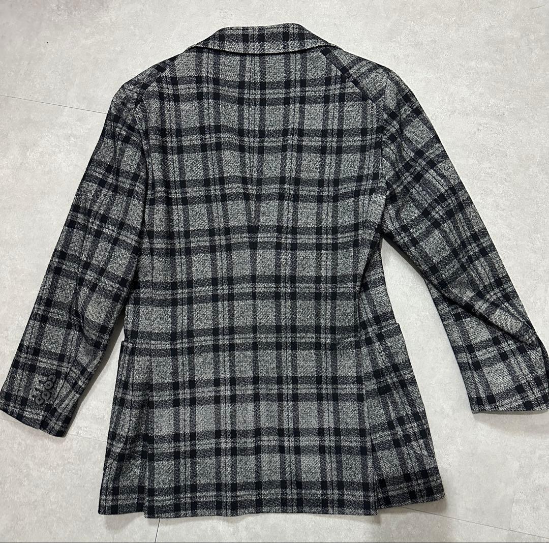 【美品】タリアトーレ　ブラックグレーチェックジャケット