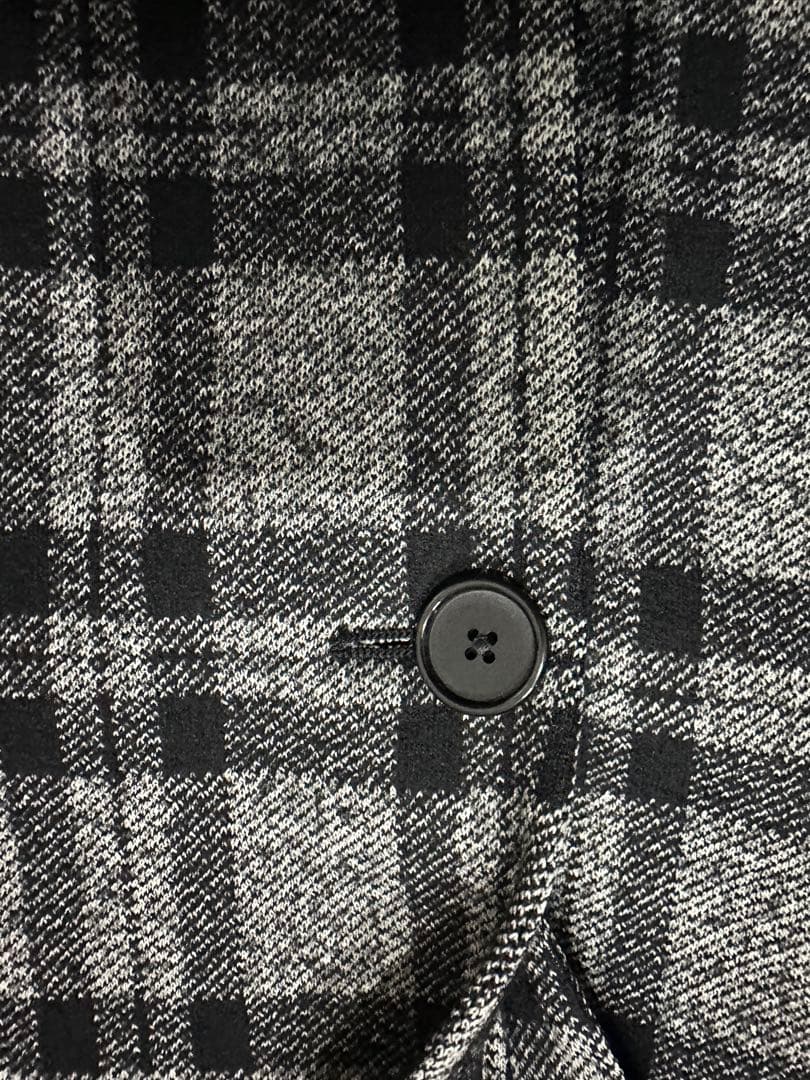 【美品】タリアトーレ　ブラックグレーチェックジャケット