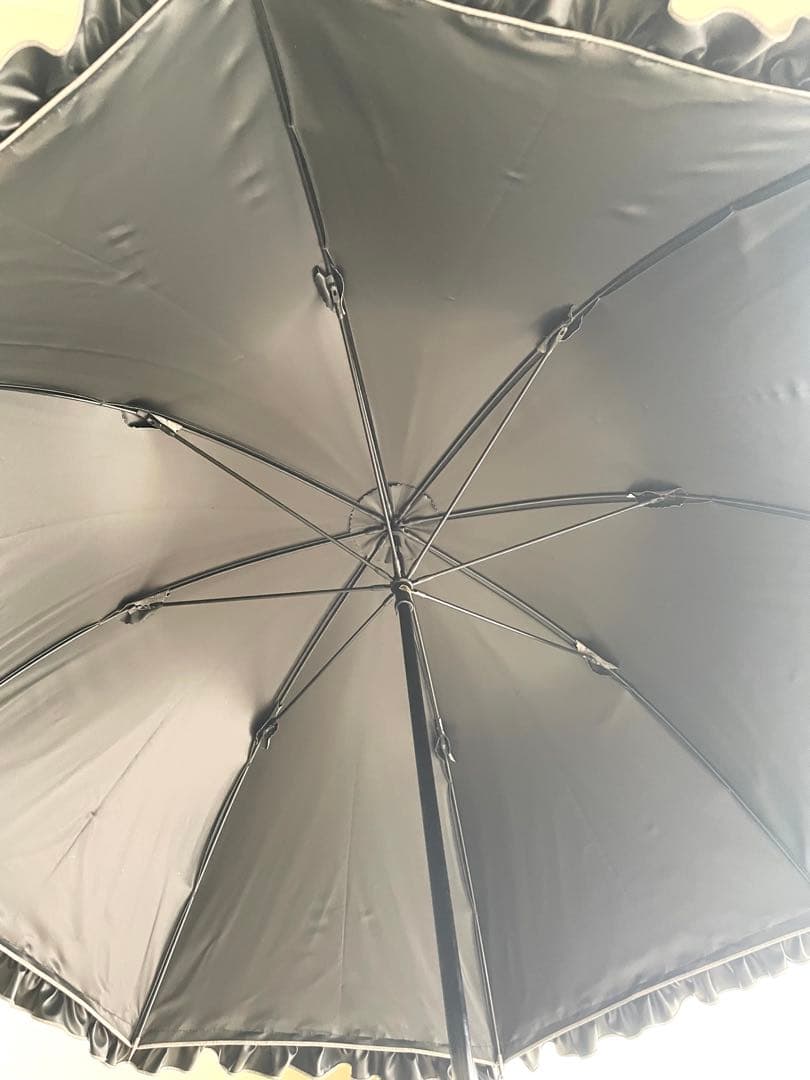 芦屋ロサブラン　100%完全遮光晴雨兼用まミドルシングルフリル55cm