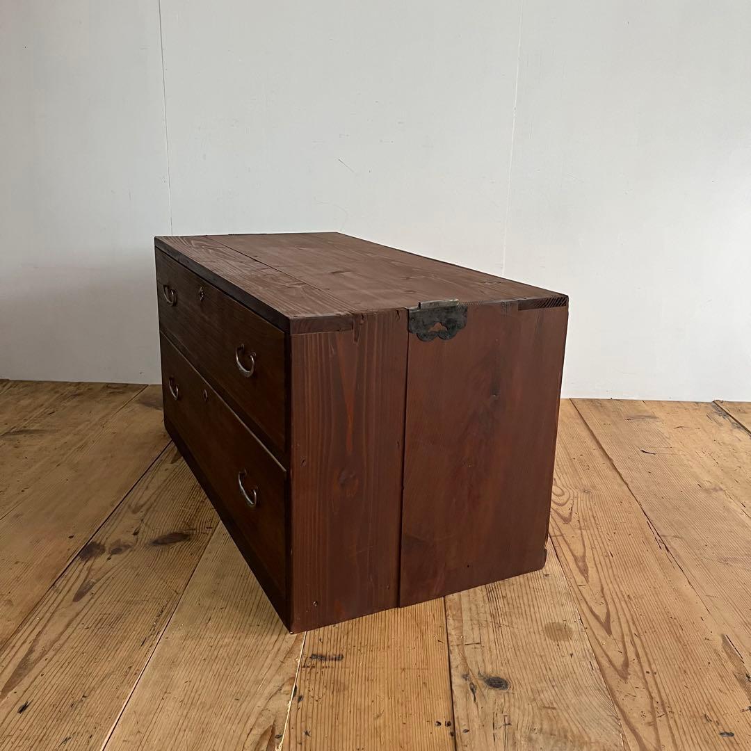 アンティーク チェスト 箪笥 ローボード テレビ台 無垢材 昭和レトロ