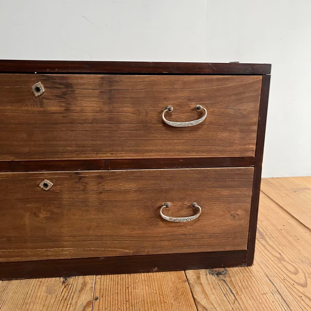 アンティーク チェスト 箪笥 ローボード テレビ台 無垢材 昭和レトロ