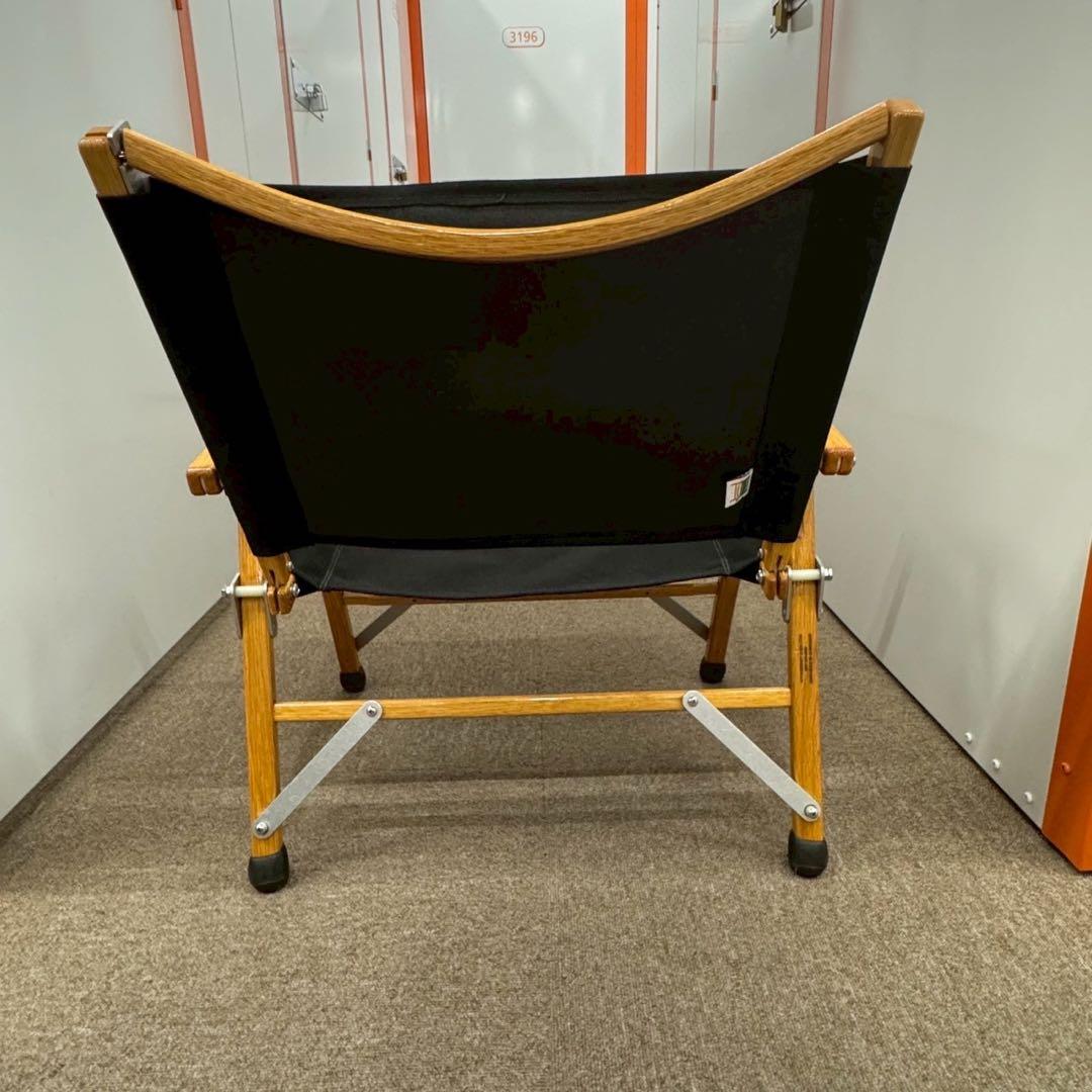 【カーミットチェア】2脚セット 木製折りたたみチェア ブラック