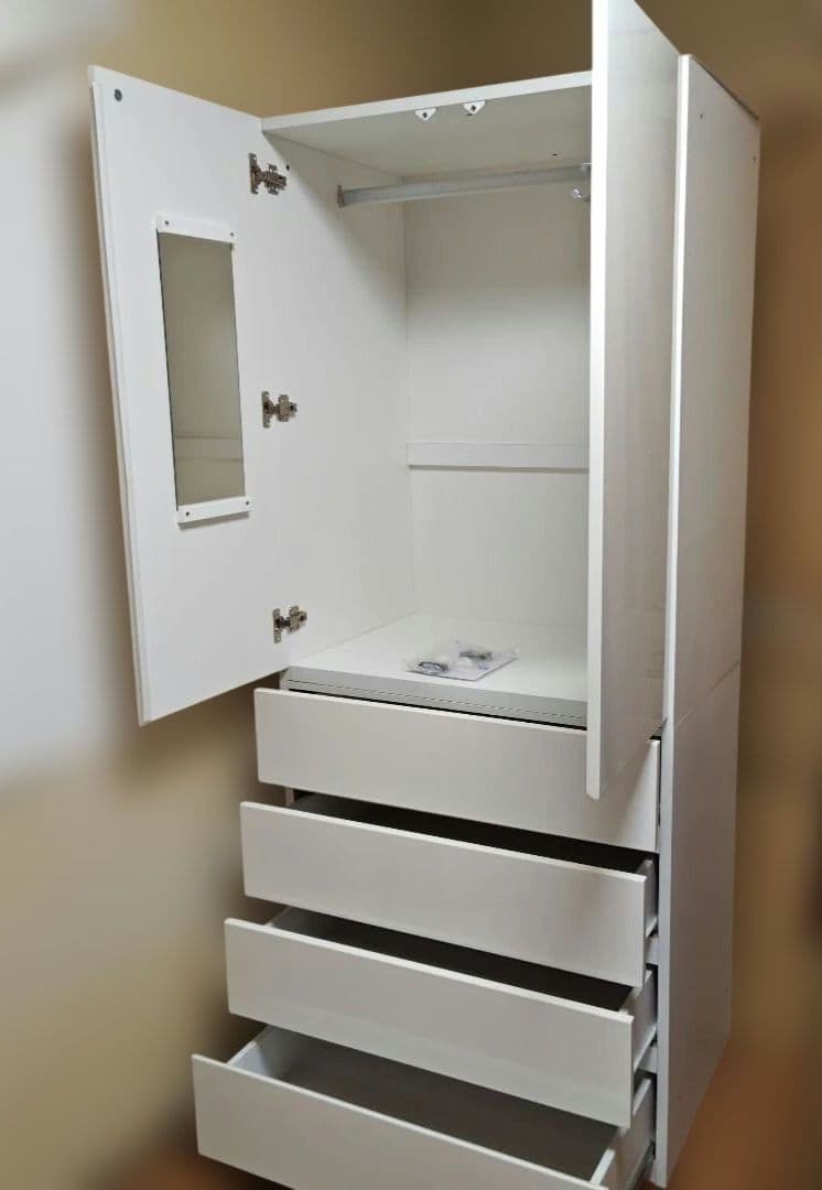 【送料込み】ニトリ ブレザータンス ポルテD ホワイト