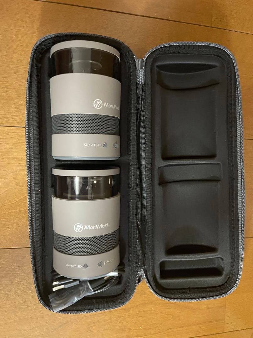 MoriMori グレー スピーカーセット ケース付き