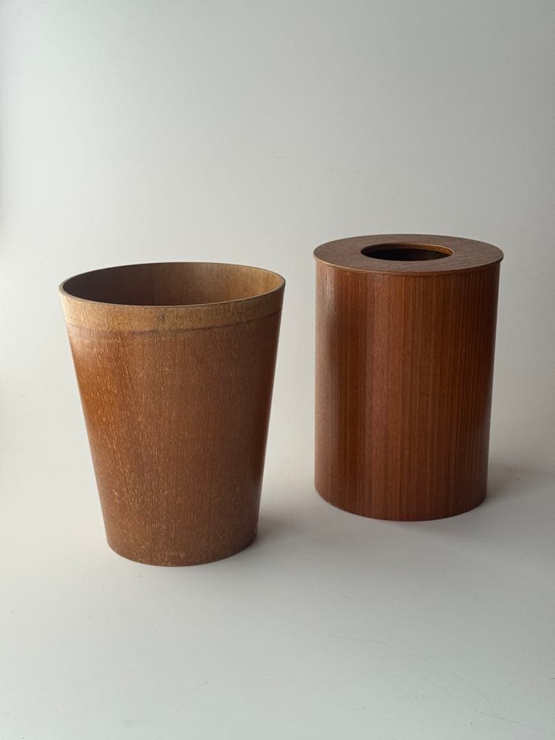 ヴィンテージ サイトーウッド SAITO WOOD 木製ごみ箱2個セット