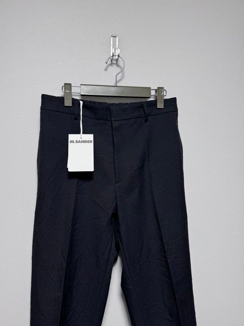 サイズ46 JIL SANDERテーパードスラックス黒　ジルサンダー
