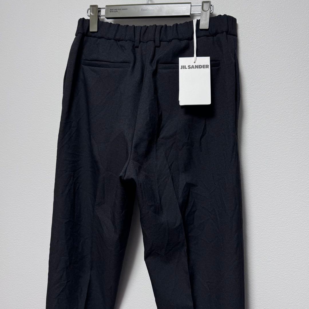 サイズ46 JIL SANDERテーパードスラックス黒　ジルサンダー