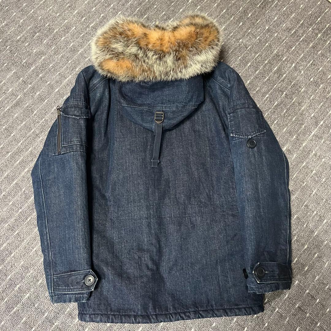 名作】00s OLD GAP オールドギャップ　デニム　N-3B Y2K ファー