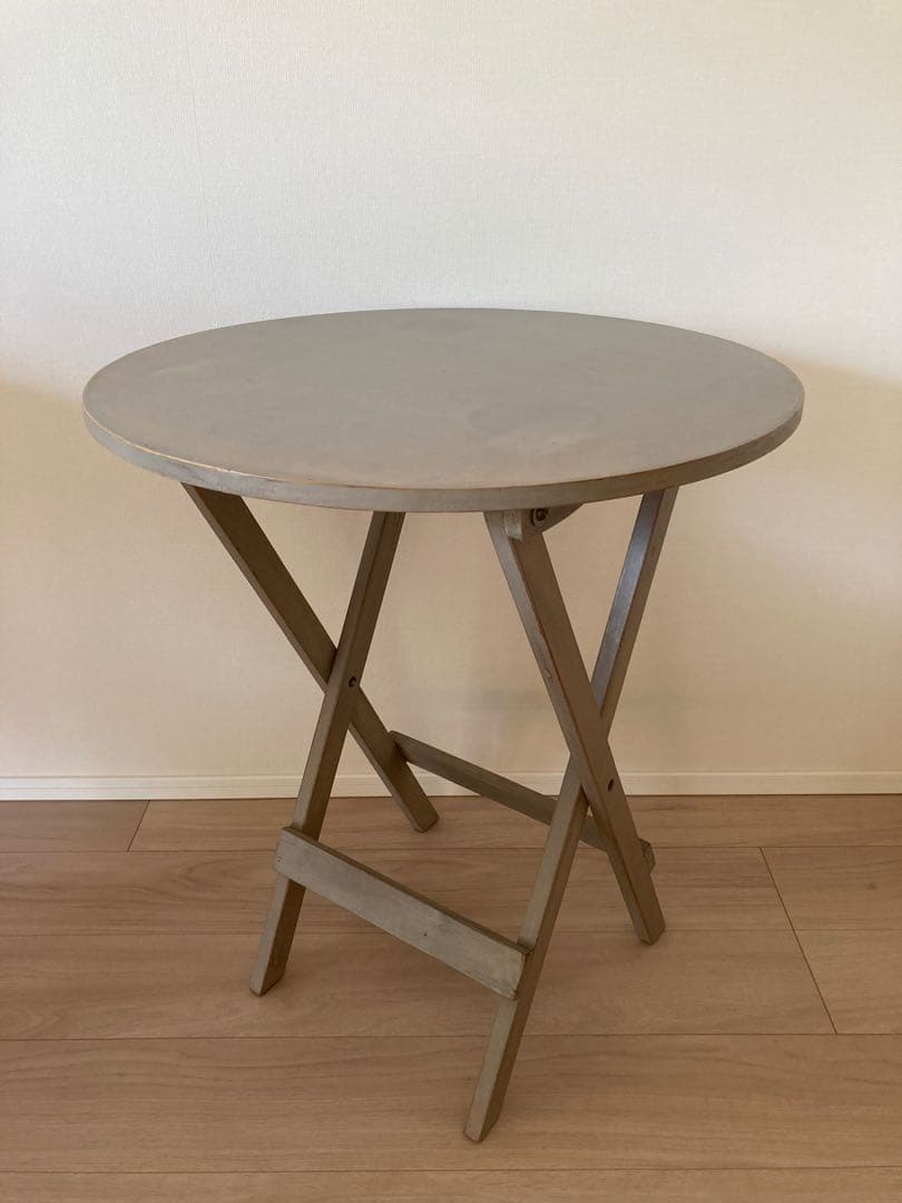 フォールディングテーブル 折りたたみテーブル 木製 ヴィンテージ シャビー