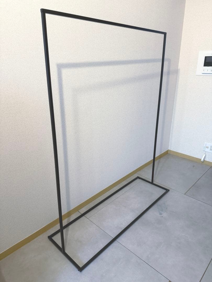 カナデモノKANADEMONO シンプル アイアン ハンガーラック 120cm幅