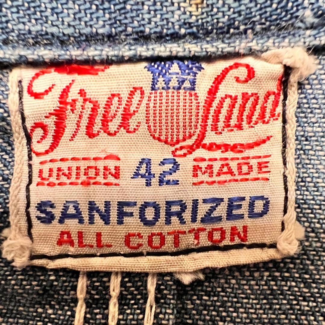 40sヴィンテージ 大戦期Free Land デニム カバーオール