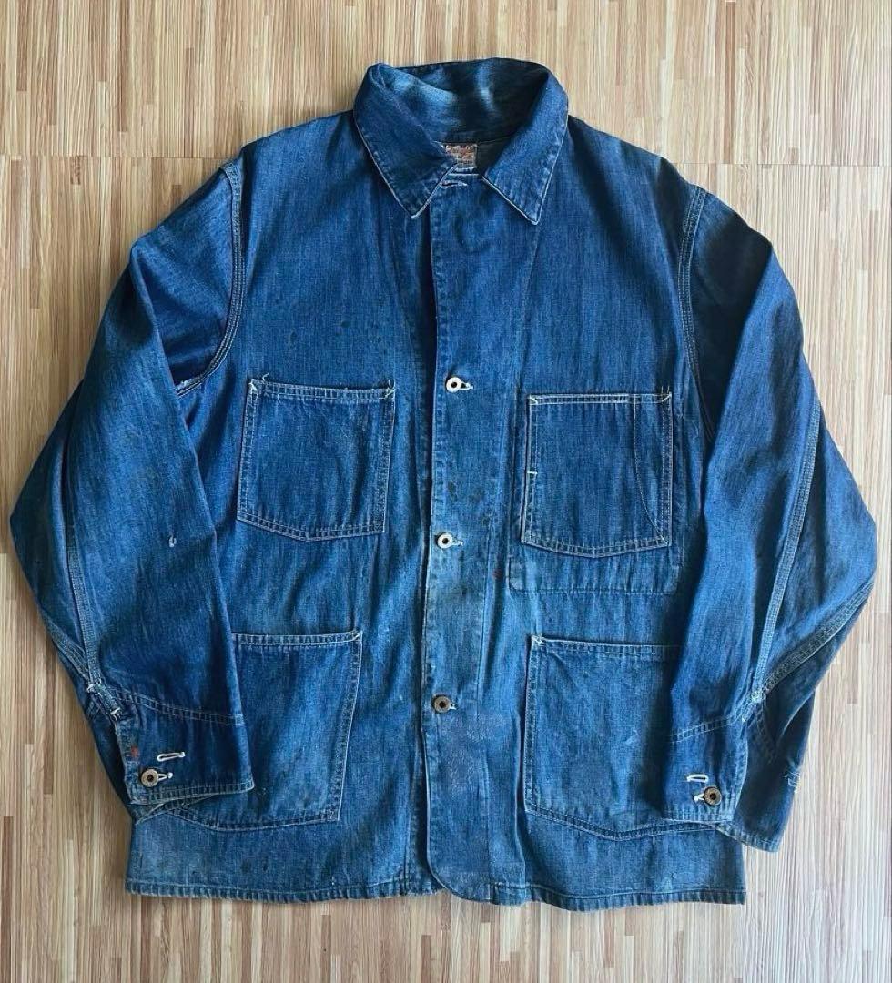 40sヴィンテージ 大戦期Free Land デニム カバーオール
