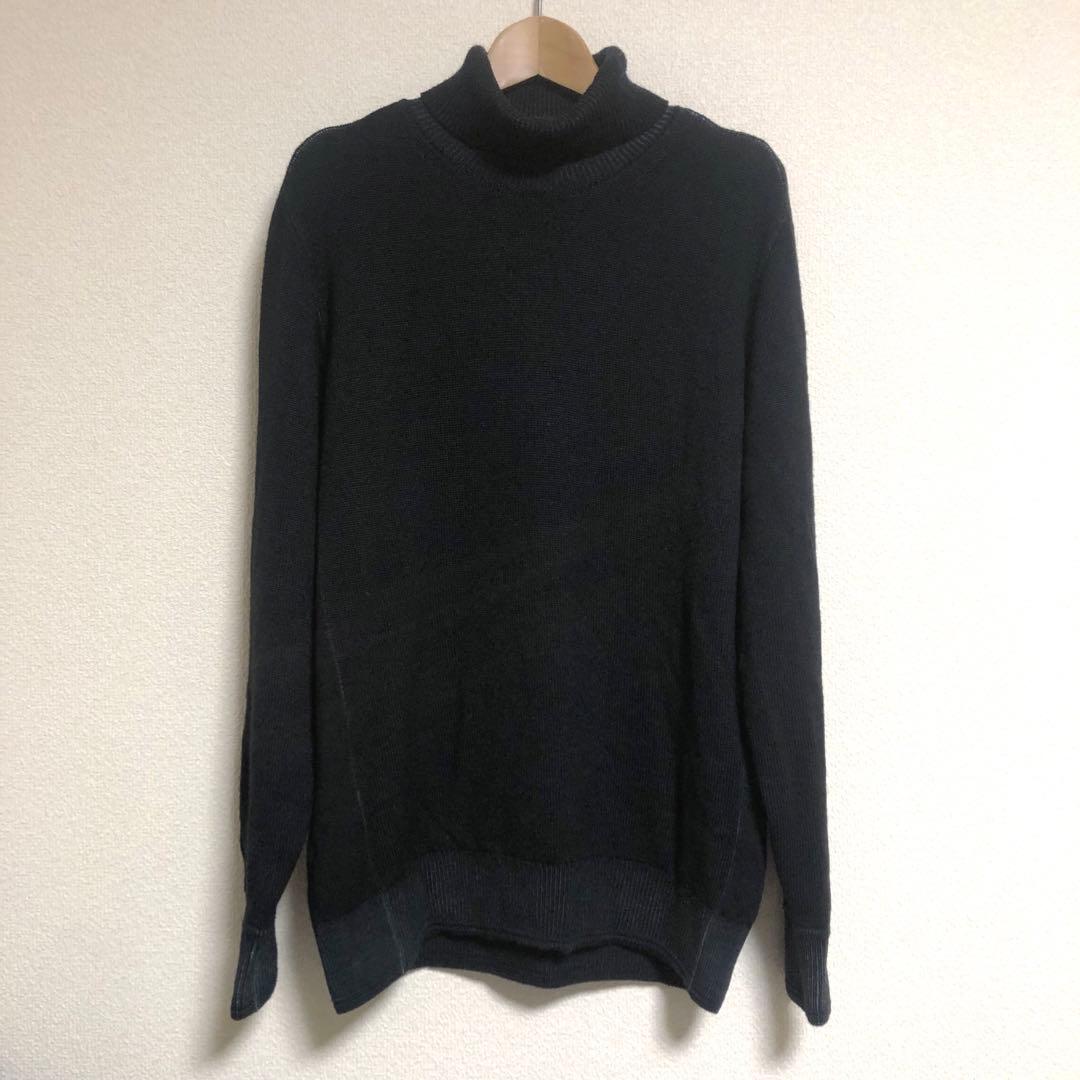 AOURE アウール　NEVE＋ ミドルゲージタートルネック　ブラック　L