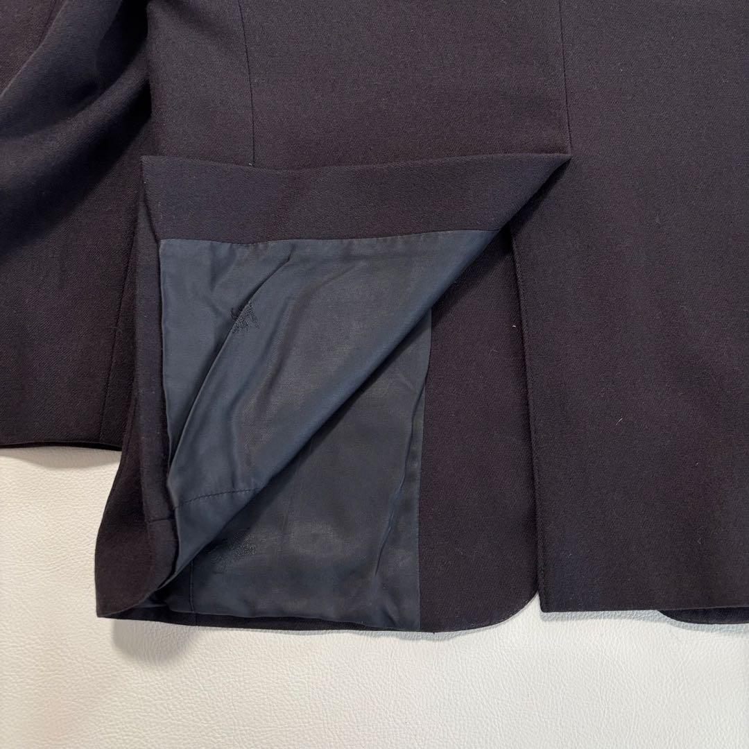 美品 80s バーバリー[ウールリネン 金ボタン]テーラードジャケット