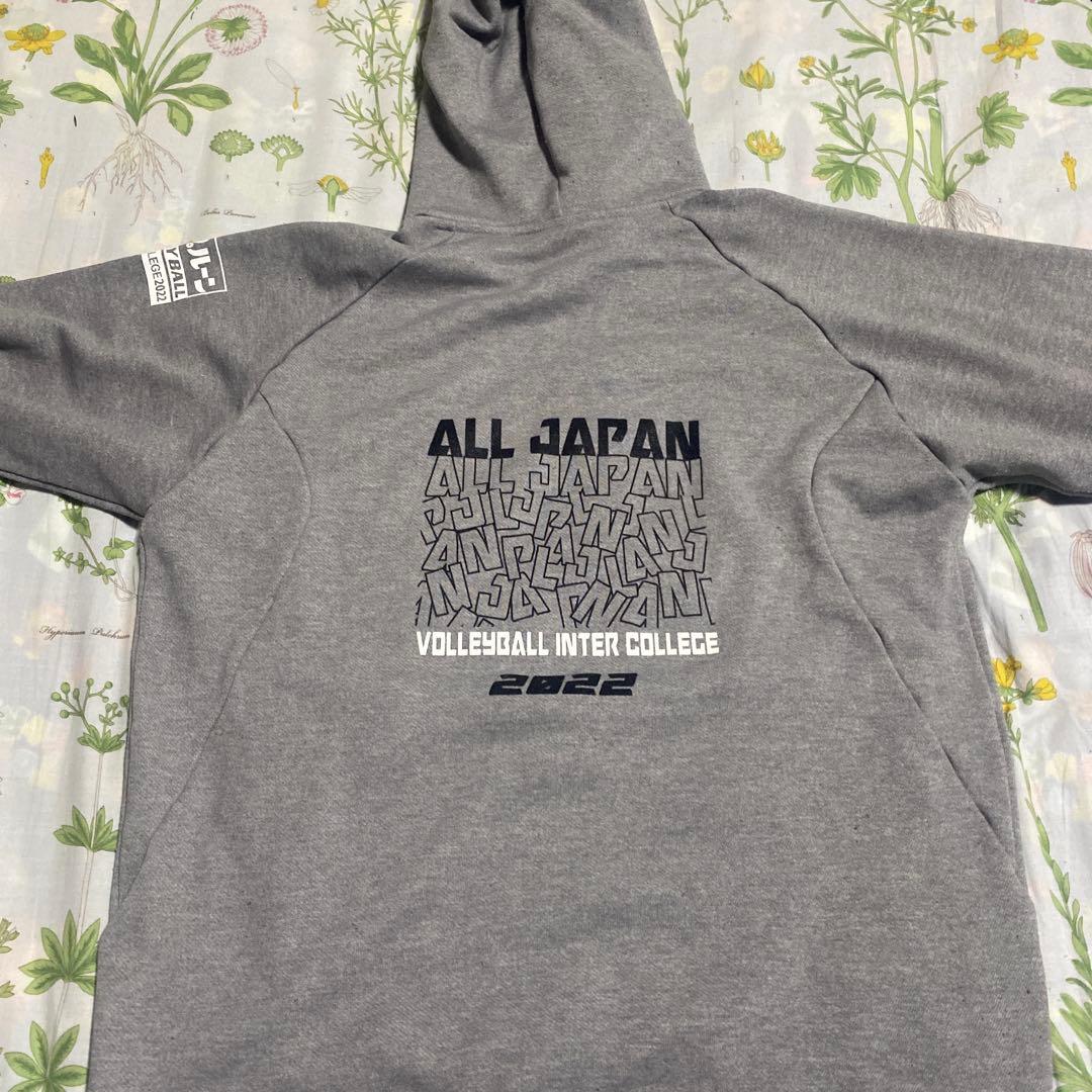 Mizuno グレー フード付き パーカー 2022