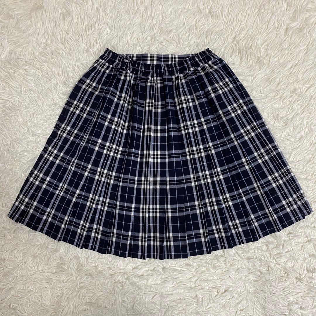 【未使用級】ポンポネット　フォーマル3点セット　ネイビー　150-160cm