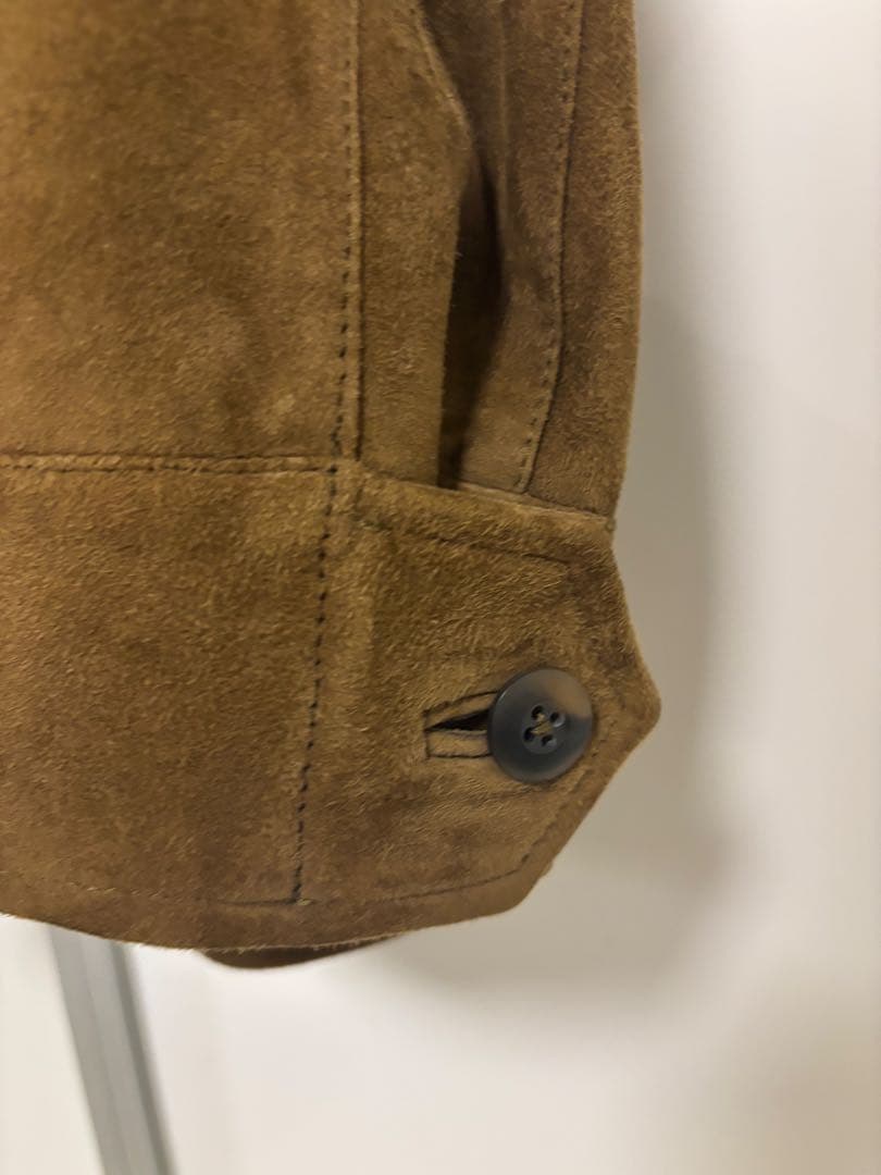 チンクワンタスエードファティーグジャケットブラウンサイズ50