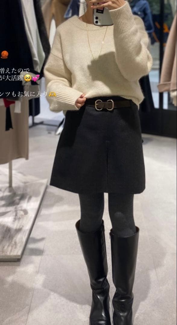 ノーブルnoble★ネップツイードショートパンツブラウンサイズ38