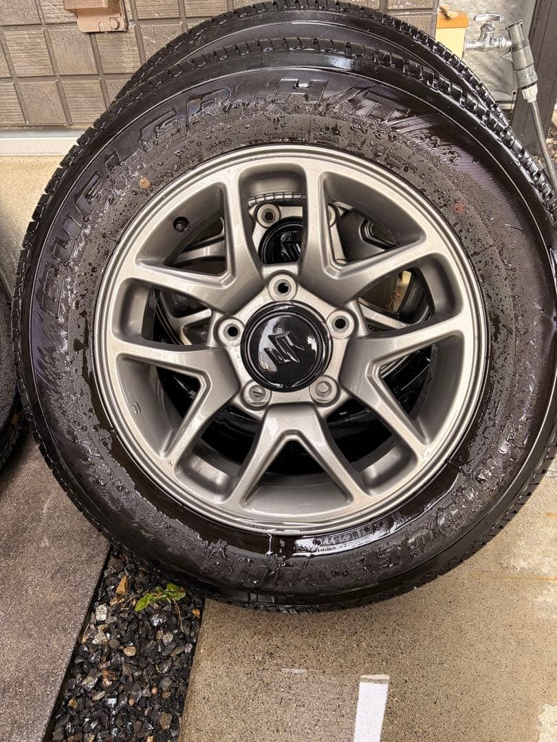64ジムニ純正アルミホイール、タイヤセット