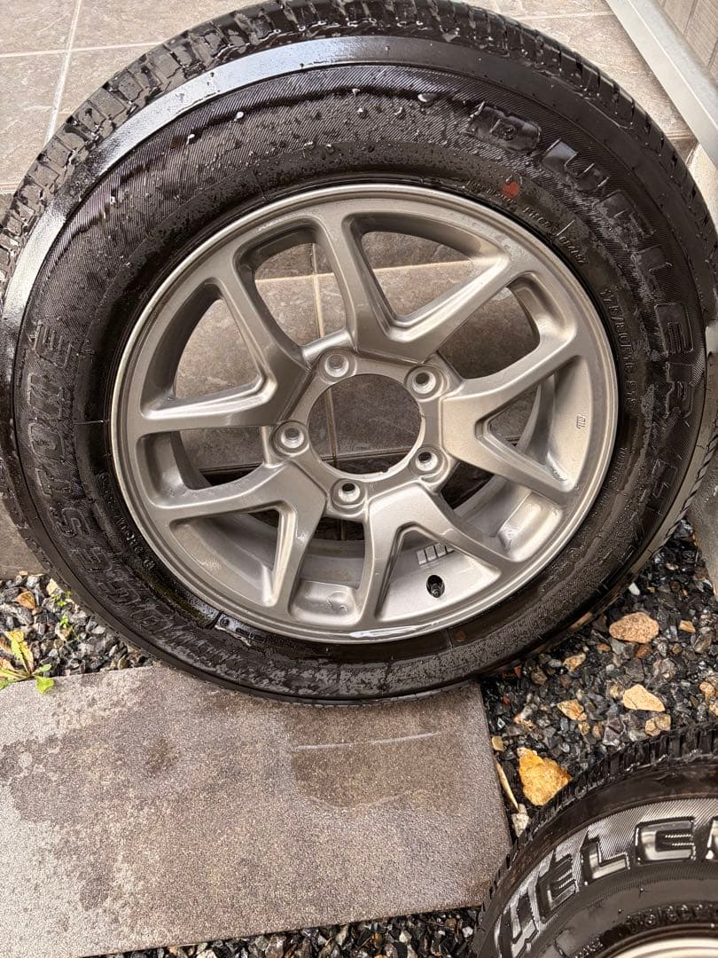 64ジムニ純正アルミホイール、タイヤセット