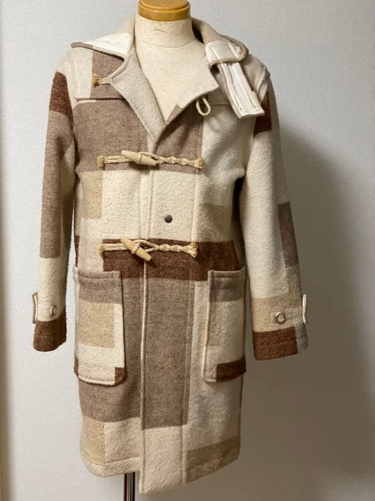 新品レア！WOOLRICH ウールリッチ　アメリカ製パッチワーク　ダッフルコート
