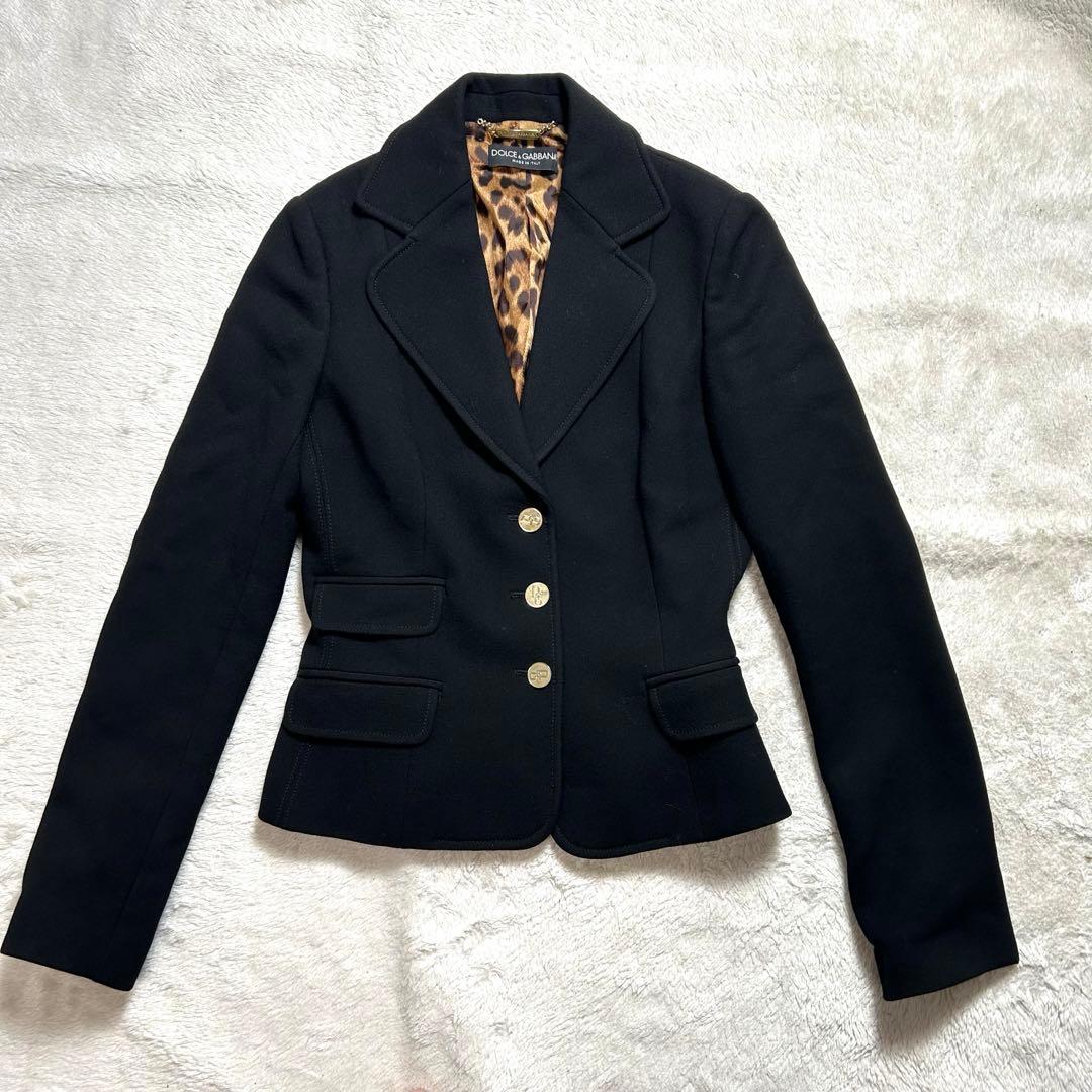 ドルチェアンドガッバーナ　テーラードジャケット　レオパード　42