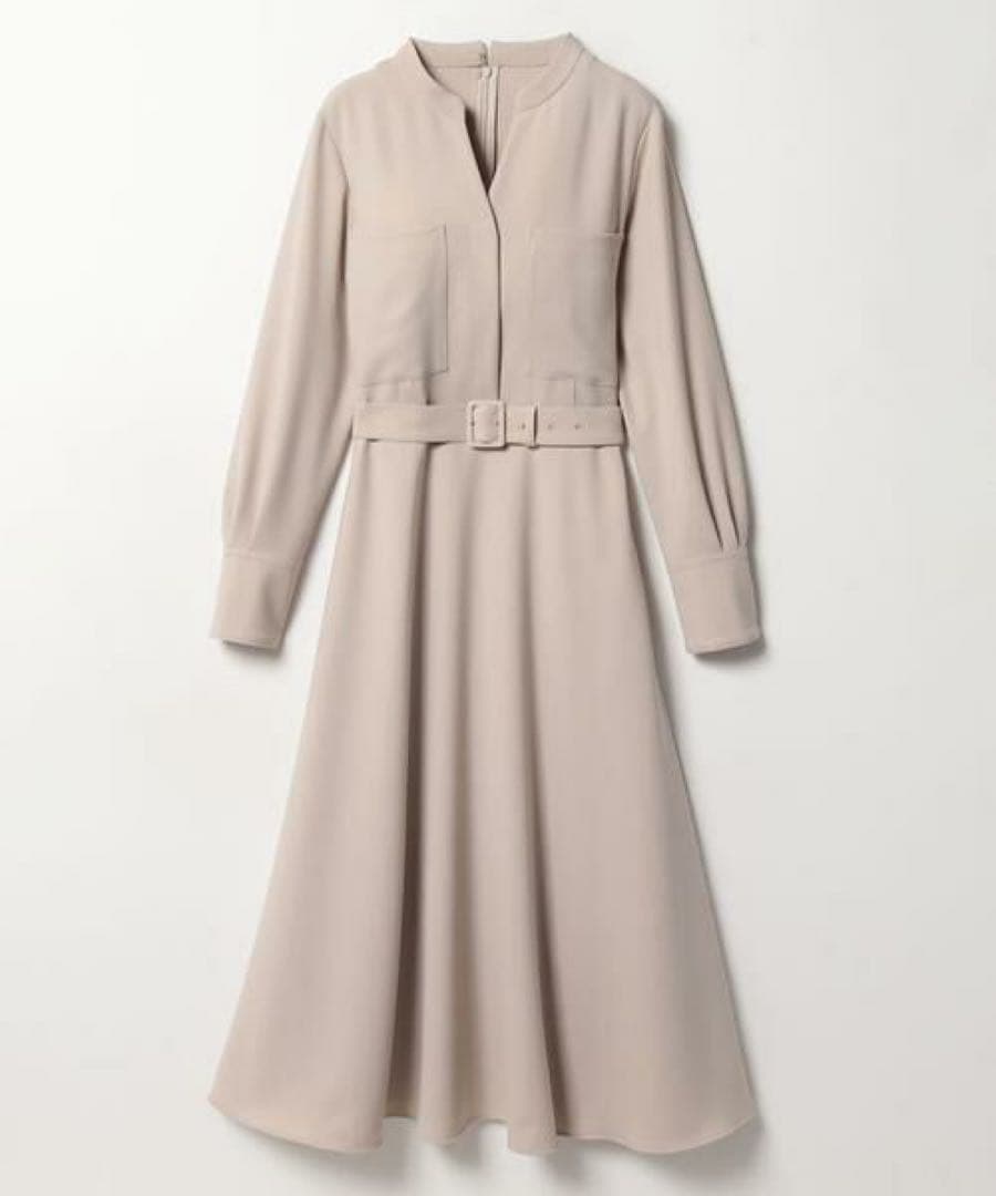 アルアバイル　P/R2WAYスラッシュネックワンピース　ベージュ　ルルウィルビー