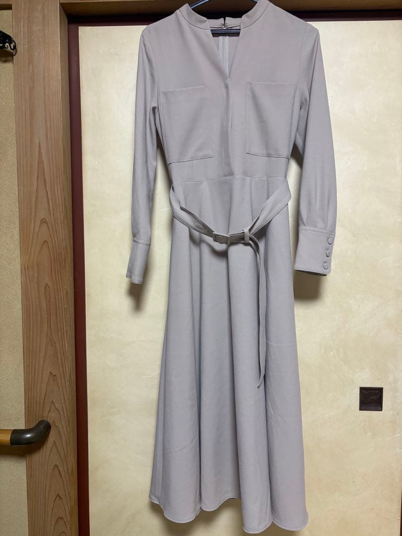 アルアバイル　P/R2WAYスラッシュネックワンピース　ベージュ　ルルウィルビー