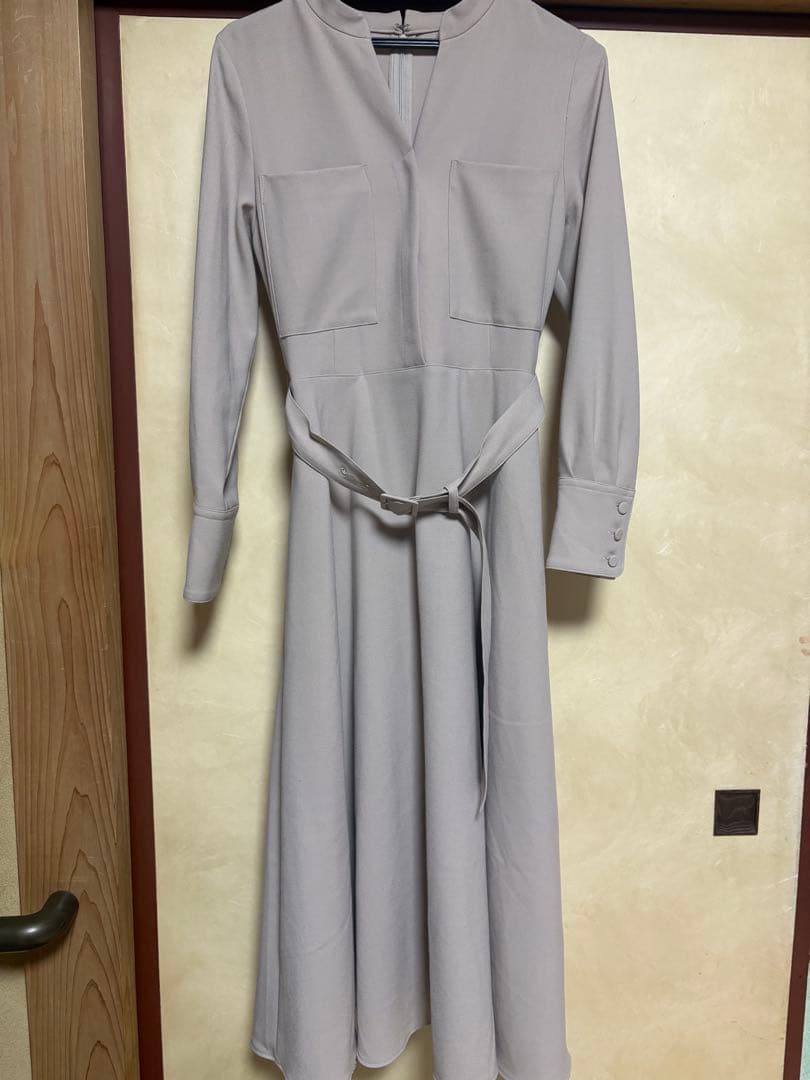 アルアバイル　P/R2WAYスラッシュネックワンピース　ベージュ　ルルウィルビー