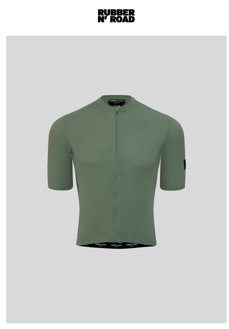 RUBBER N' ROAD サイクルジャージ オリーブグリーン Sサイズ
