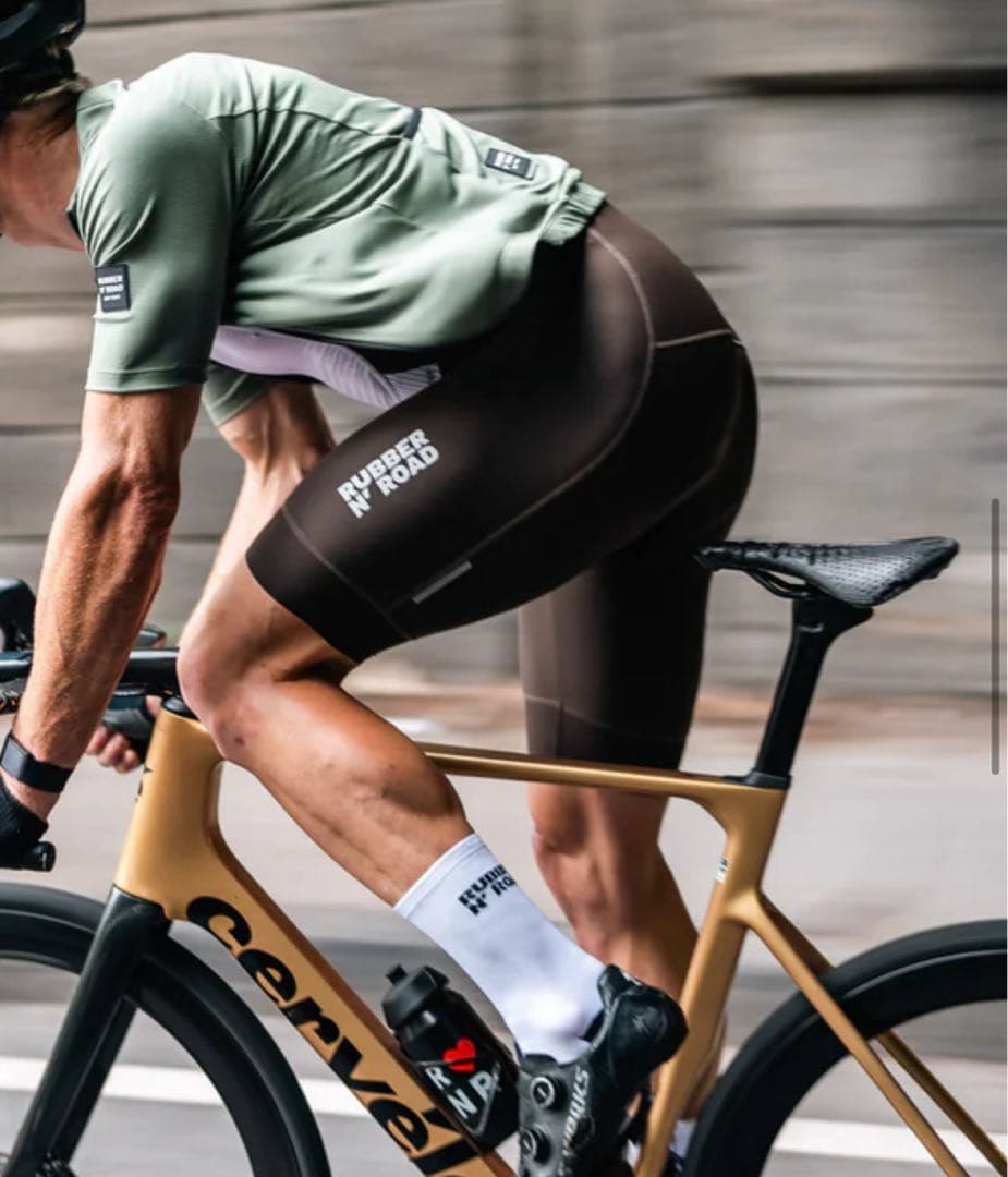 RUBBER N' ROAD サイクルジャージ オリーブグリーン Sサイズ