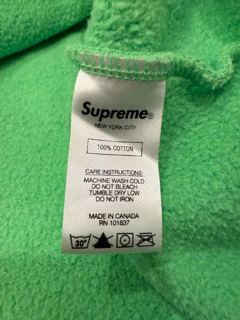 トップス Supreme Bright Green Small Box Crewneck