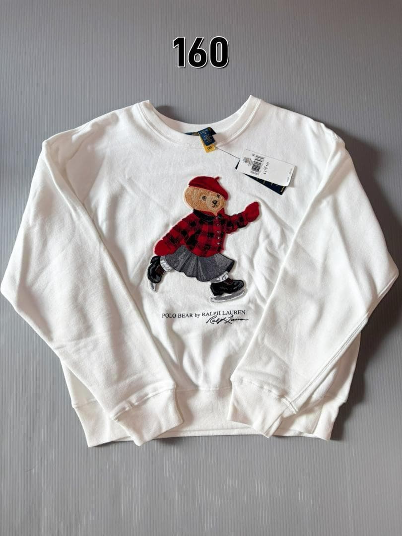 残り僅か日本未入荷最新作新品ラルフローレンポロベアトレーナーガールズXL160