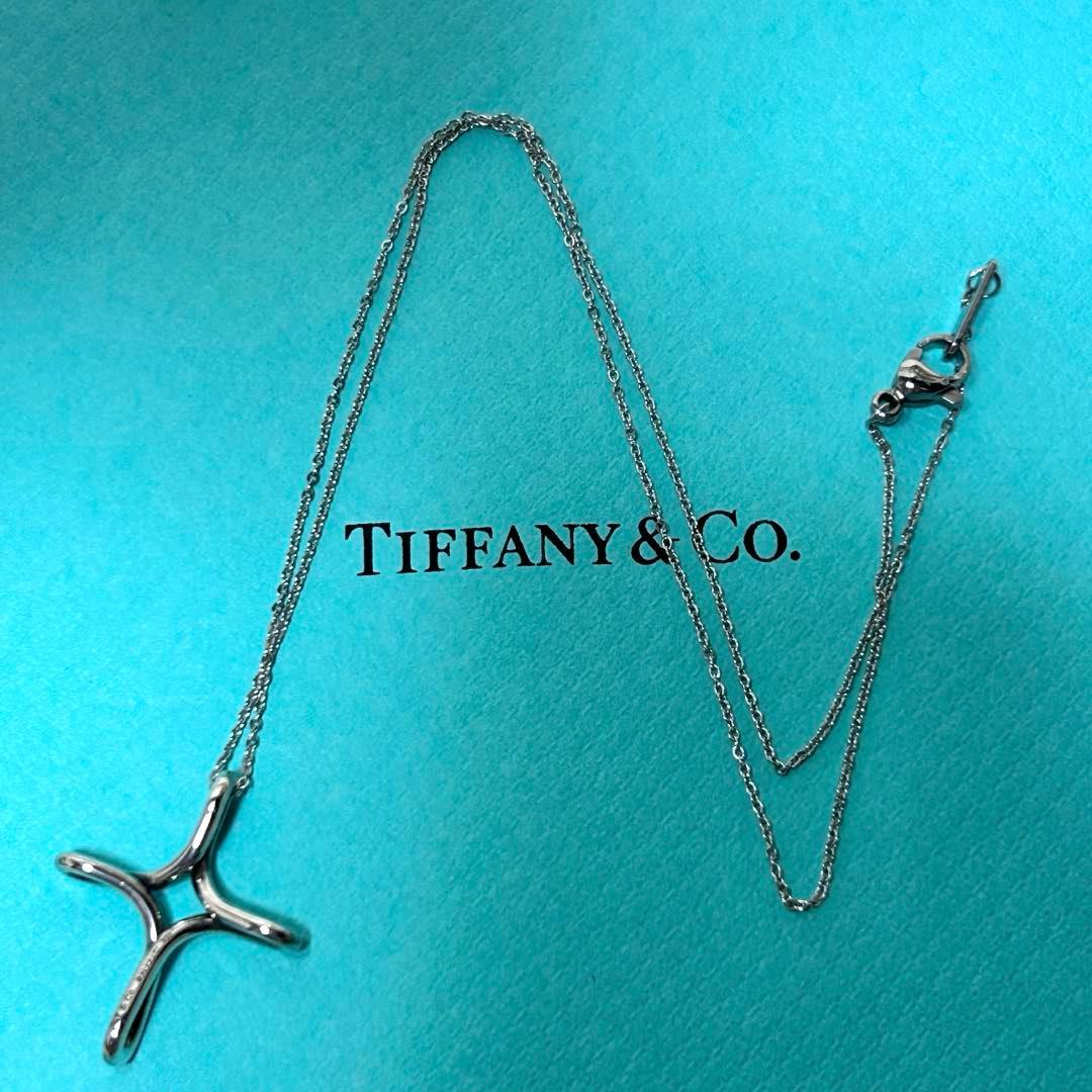 【美品】TIFFANYクロスインフィニティ エルサペレッティ 社外チェーン
