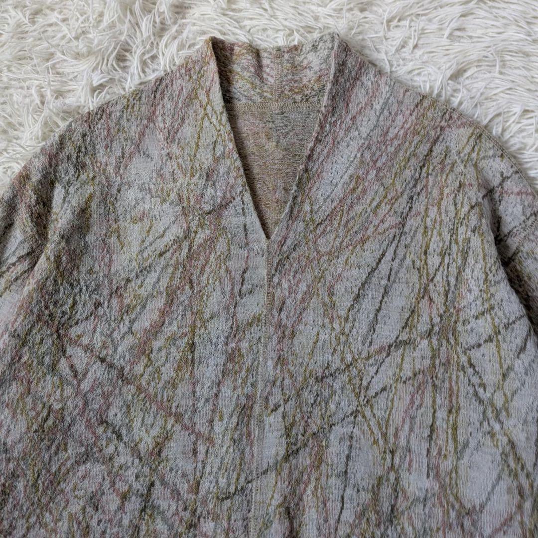 JURGEN LEHL/ヨーガンレール　ウールスクラッチ　チュニック　白灰　M