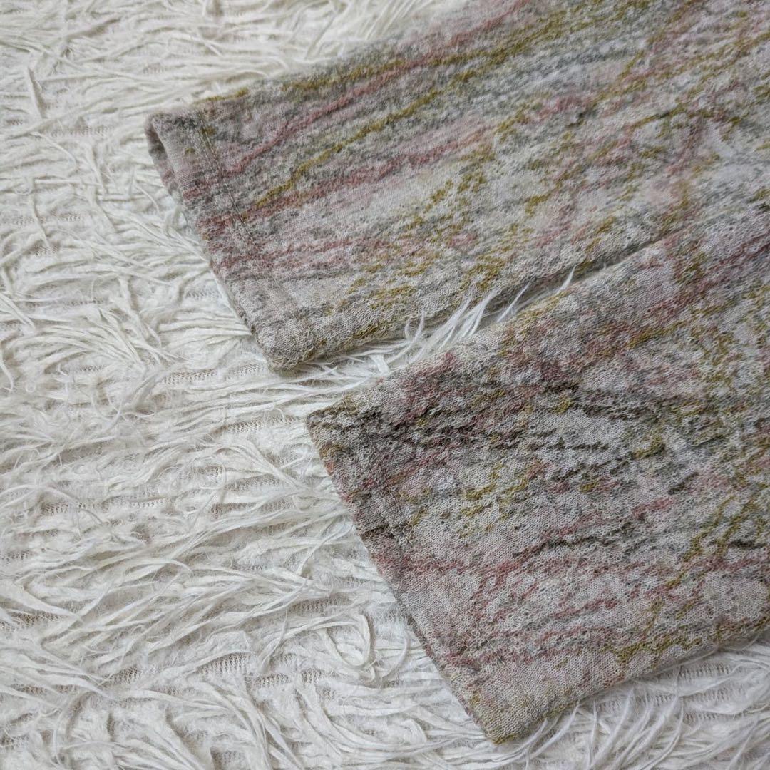 JURGEN LEHL/ヨーガンレール　ウールスクラッチ　チュニック　白灰　M